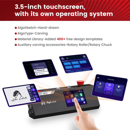 AlgoLaser 10W Touchscreen Laser Engraving Machine with AlgoOS