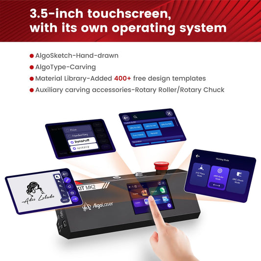 AlgoLaser 10W Touchscreen Laser Engraving Machine with AlgoOS